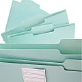 See Jane Work® File Folders, Letter Size, 1/5-Cut Tabs, Blue, Pack Of 6 1 thumbnail image
