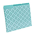 See Jane Work® File Folders, Letter Size, 1/3-Cut Tabs, Blue Print, Pack Of 6 1 thumbnail image