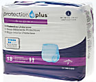 Protection Plus Super Protective Disposable Underwear, Large, 40 - 56", White, 18 Per Bag, Case Of 4 Bags 1 thumbnail image