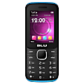BLU Zoey 2.4 Z070U Cell Phone, Black/Blue 1 thumbnail image