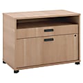 HON® Basyx Manage 30"W x 16"D Lateral 2-Drawer File Cabinet, Wheat