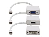 AddOn 5 Pack 8in Mini-DP to VGA Adapter Cable - Video converter - DisplayPort - VGA - white 1 thumbnail image