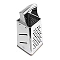 Martha Stewart Stainless Steel 4-Sided Box Grater, Silver