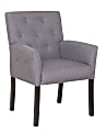 Boss Office Products Taylor Guest Chair, Slate Gray/Brown 1 thumbnail image