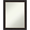 Amanti Art Narrow Non-Beveled Rectangle Framed Bathroom Wall Mirror, 27-1/2” x 21-1/2”, Accent Bronze 1 thumbnail image