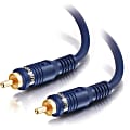 C2G 12ft Velocity Bass Management Subwoofer Cable - RCA Male - RCA Male - 12ft - Blue