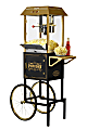 Nostalgia Electrics NKPCRT10 Vintage Professional Popcorn Cart, Black