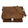 MacCase Premium Leather Small Shoulder Bag For 15" Laptops, Vintage