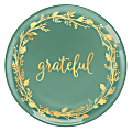 Amscan Fall Grateful Coupe Platters, 14", Green, Pack Of 4 Platters 1 thumbnail image