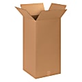 Partners Brand Tall Corrugated Boxes 14" x 14" x 30", Bundle of 20