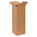 Partners Brand Tall Corrugated Boxes, 14" x 14" x 40", Kraft, Bundle of 15