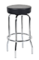 Boss Office Products Stool With Foot Ring, Black/Chrome 1 thumbnail image
