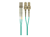 Belkin 5M Fiber Optic Cable: 10Gb Aqua Multimode LC/SC Duplex, 50/125 OM3 - Patch cable - LC multi-mode (M) to SC multi-mode (M) - 5 m - fiber optic - duplex - 50 / 125 micron - aqua