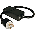 Tripp Lite Heavy Duty Power Extension Cord 20A Breaker L5-30P to L5-20R 2' - with 20 AMP Breaker, 20A, 10AWG (NEMA L5-30P to NEMA L5-20R) 2-ft. 1 thumbnail image