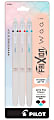 Pilot FriXion Waai Retractable Erasable Gel Ink Pens, Extra Fine Point, 0.5mm, Beige Barrels, Assorted Inks, Pack of 3 Pens, 21056 1 thumbnail image
