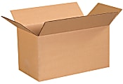 Partners Brand Corrugated Boxes, 15" x 8" x 8", Kraft Brown, Bundle Of 25