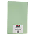 JAM Paper® Card Stock, Vellum Bristol Green, Legal (8.5" x 14"), 67 Lb, Pack Of 50