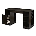 South Shore Crea Craft Table, 30"H x 53-1/4"W x 23-1/2"D, Chocolate 1 thumbnail image