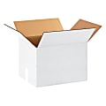 Partners Brand White Corrugated Boxes 15" x 12" x 10", Bundle of 25