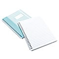 See Jane Work® Spiral Notebook, 5 3/4" x 7 3/4", Wide Ruled, 80 Sheets, Blue Herringbone