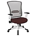 Office Star™ Space Seating Mesh Mid-Back Chair, Burgundy/White 1 thumbnail image