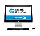 HP Pavilion All-In-One PC, 23" Touchscreen, AMD A8 Quad Core, 4GB Memory, 1TB Hard Drive, Windows® 10