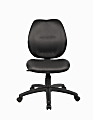 Boss Office Products Ergonomic Fabric Mid-Back Task Office Chair Without Arms, Black
