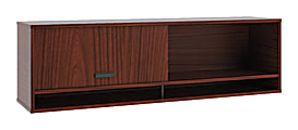 basyx by HON® Manage Series Overhead Storage Cabinet, 72"W, Chestnut