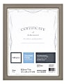 Realspace™ Muse Document Frame, 11"H x 13 1/2"W x 1"D, Silver/White 1 thumbnail image