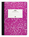 Office Depot® Brand Marble Composition Book, 7 1/2" x 9 3/4", Wide Ruled, 160 Pages (80 Sheets), Purple 1 thumbnail image
