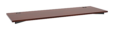 basyx by HON® Manage Series Worksurface, 72"W x 23 2/5"D, Chestnut