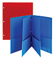 Office Depot® Brand 6-Pocket Poly Folders, Letter Size, Assorted Colors, Pack Of 2 1 thumbnail image