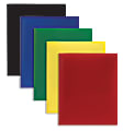 Office Depot® Brand 2-Pocket Poly Folders, Letter Size, Assorted Colors, Pack Of 10