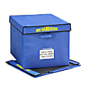 Bin Warehouse Fold-A-Tote, 22-Gallon Capacity, Large Size, Blue, Pack Of 4 1 thumbnail image