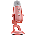 Blue Yeti Wired Microphone - Pink Dawn - Shock Mount, Desktop, Stand Mountable - USB