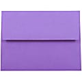 JAM Paper® Booklet Invitation Envelopes, A2, Gummed Seal, 30% Recycled, Violet Purple, Pack Of 25