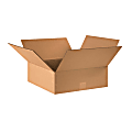 Partners Brand 16 x 16 x 5" Flat Corrugated Boxes, Pack Of 25