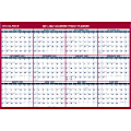 AT-A-GLANCE® Horizontal Reversible Erasable Wall Calendar, 32" x 48", Blue/White, PM326S2822 1 thumbnail image