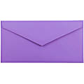 JAM Paper® Booklet Envelopes, #7 3/4 Monarch, Gummed Seal, 30% Recycled, Violet Purple, Pack Of 25