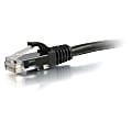 C2G 6in Cat6 Snagless Unshielded (UTP) Network Patch Ethernet Cable-Black