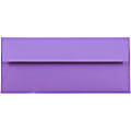 JAM PAPER #10 Business Colored Envelopes, 4 1/8 x 9 1/2, Violet Purple Recycled, 25/Pack