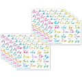 Ashley Productions Smart Poly PosterMat Pals Space Savers, 13" x 9-1/2", Traditional Cursive, Pack Of 10 Pieces 1 thumbnail image