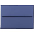 JAM Paper® Booklet Envelopes, #4 Bar (A1), Gummed Seal, Presidential Blue, Pack Of 25 1 thumbnail image