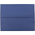JAM Paper® Booklet Invitation Envelopes, A2, Gummed Seal, Presidential Blue, Pack Of 25