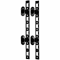 APC Vertical Fiber Organizer - Rack Cable Guide - Black - 0U Rack Height