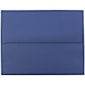 JAM Paper® Booklet Invitation Envelopes, A8, Gummed Seal, Presidential Blue, Pack Of 25