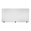 LUX Reclaim Acrylic Freestanding Sneeze Guard Desk Divider, 60" x 30", Frosted 1 thumbnail image