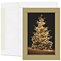 Custom Full-Color Holiday Cards With Envelopes, 7" x 5", Frosted Elegance, Box Of 25 Cards/Envelopes