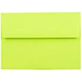 JAM Paper® Booklet Invitation Envelopes, A6, Gummed Seal, Lime Green, Pack Of 25 1 thumbnail image