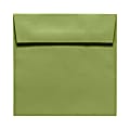 LUX Square Envelopes, 6 1/2" x 6 1/2", Peel & Press Closure, Avocado Green, Pack Of 1,000